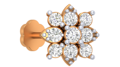 18K Gold & Diamond Nose Pin KRA50103