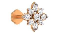 18K Gold & Diamond Nose Pin KRA50104