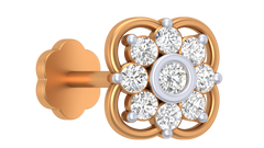 18K Gold & Diamond Stud Nose Pin KRA50110