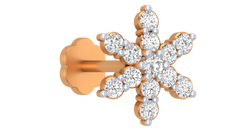 18K Gold & Diamond Stud Nose Pin KRA50112