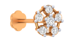 18K Gold & Diamond Nose Pin KRA50114