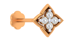 18K Gold & Diamond Nose Pin KRA50130