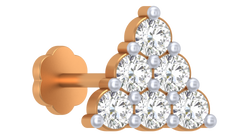 18K Gold & Diamond Nose Pin KRA50139