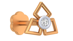 18K Gold & Diamond Nose Pin KRA50141