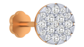 18K Gold & Diamond Round Nose Pin KRA50143