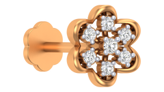 18K Gold & Diamond Nose Pin KRA50145