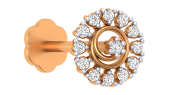 18K Gold & Diamond Round Nose Pin KRA50146A