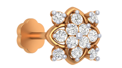 18K Gold & Diamond Nose Pin KRA50149