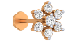 18K Gold & Diamond Nose Pin KRA50150