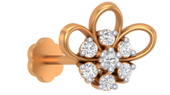 18K Gold & Diamond Nose Pin KRA50163
