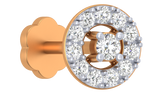 18K Gold & Diamond Round Nose Pin KRA50164B
