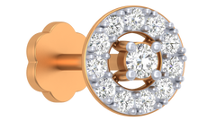 18K Gold & Diamond Nose Pin KRA50164B