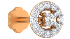 18K Gold & Diamond Round Nose Pin KRA50170A