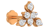 18K Gold & Diamond Stud Nose Pin KRA50171