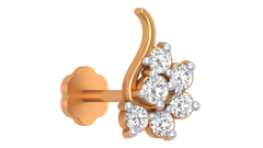 18K Gold & Diamond Nose Pin KRA50175