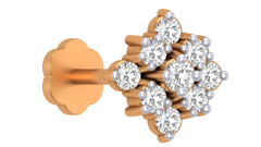 18K Gold & Diamond Nose Pin KRA50180