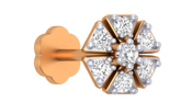 18K Gold & Diamond Stud Nose Pin KRA50181