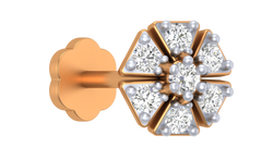 18K Gold & Diamond Nose Pin KRA50181