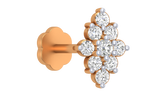 18K Gold & Diamond Stud Nose Pin KRA50183