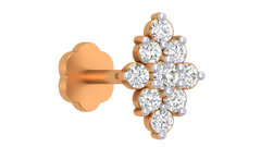 18K Gold & Diamond Stud Nose Pin KRA50183