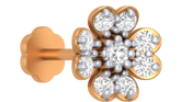 18K Gold & Diamond Stud Nose Pin KRA50186