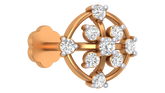 18K Gold & Diamond Stud Nose Pin KRA50189