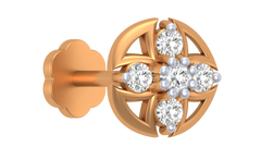 18K Gold & Diamond Nose Pin KRA50203