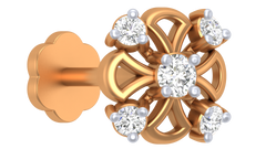 18K Gold & Diamond Nose Pin KRA50205