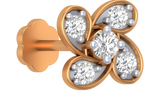 18K Gold & Diamond Stud Nose Pin KRA50206