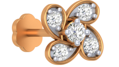 18K Gold & Diamond Nose Pin KRA50206