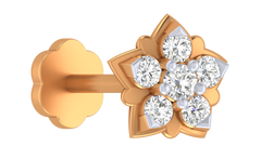 18K Gold & Diamond Nose Pin KRA50207