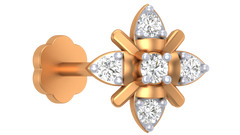 18K Gold & Diamond Nose Pin KRA50211