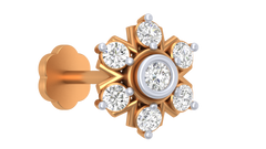 18K Gold & Diamond Stud Nose Pin KRA50213