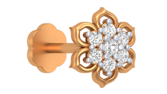 18K Gold & Diamond Stud Nose Pin KRA50250