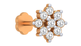 18K Gold & Diamond Stud Nose Pin KRA50251