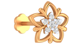 18K Gold & Diamond Stud Nose Pin KRA50255