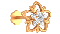 18K Gold & Diamond Nose Pin KRA50255