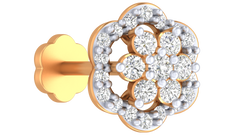 18K Gold & Diamond Stud Nose Pin KRA50257