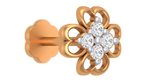 18K Gold & Diamond Stud Nose Pin KRA50275