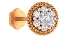 18K Gold & Diamond Nose Pin KRA50276