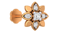 18K Gold & Diamond Nose Pin KRA50277