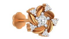 18K Gold & Diamond Stud Nose Pin KRA50279