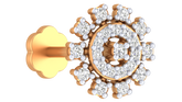 18K Gold & Diamond Stud Nose Pin KRA50282