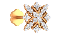 18K Gold & Diamond Stud Nose Pin KRA50283