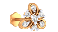 18K Gold & Diamond Nose Pin KRA50284