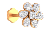 18K Gold & Diamond Stud Nose Pin KRA50285
