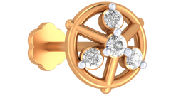 18K Gold & Diamond Nose Pin KRA50288