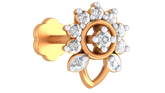 18K Gold & Diamond Stud Nose Pin KRA50290