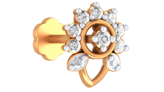 18K Gold & Diamond Stud Nose Pin KRA50290