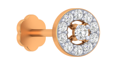 18K Gold & Diamond Round Nose Pin KRA50296